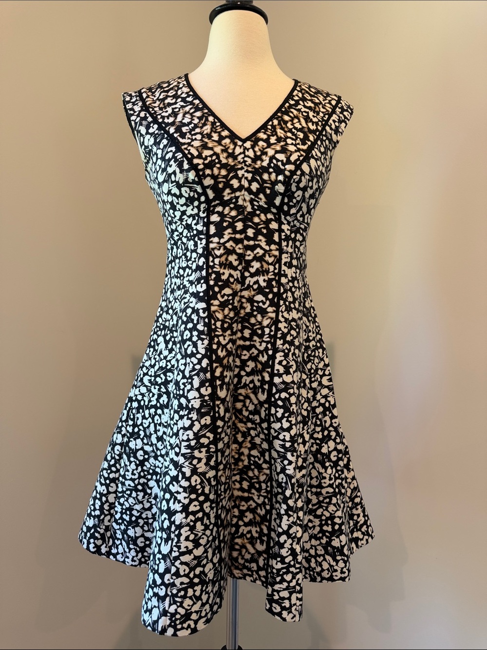 Nanette Lepore Leopard Fit & Flare Dress